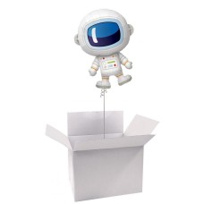37 / 94cm Classic Space Balloon Parcel with Large Foil Balloon